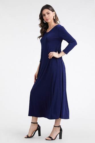Travel knit dress long - dress,,