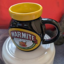 MARMITE Mug Ceramic Pot Shape Novelty Design Dishwasher Safe - collectible