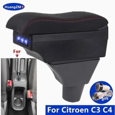 Armrest Box For Citroen C3 C4 Car Armrest box Storage box Retrofit