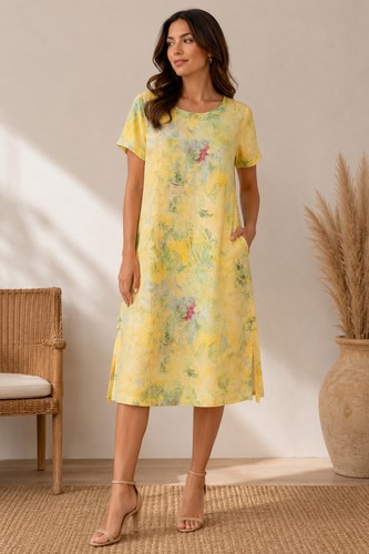 Vintage yellow floral pure - floral,