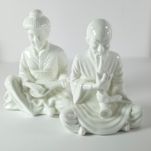 Asian porcelain figurines pair - asian,