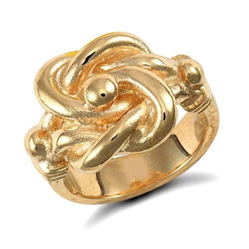 9ct yellow gold - gold, knot