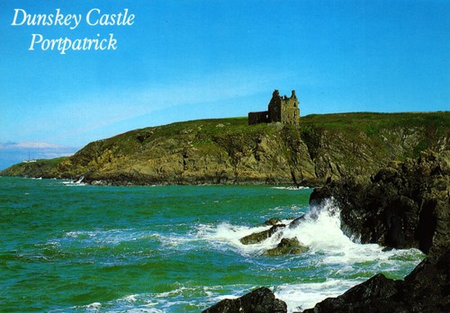 Postcard dunskey castle - postcard,