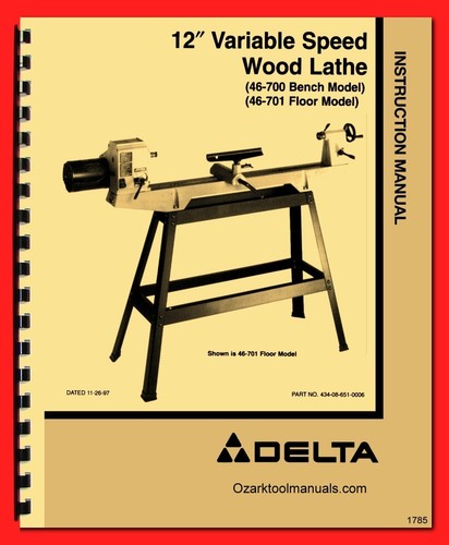 Delta wood lathe 46 700 - wood, 46-700