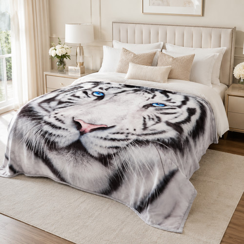 Faux fur throw blanket - fur, warm