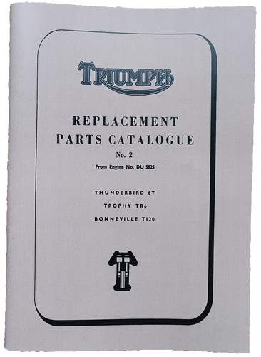 Triumph 650 parts book - parts,