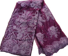 African Lace Nigerian- Beaded