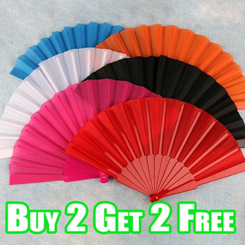 Ladies hand held folding fan - ladies,