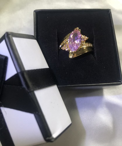 Gold filled lab pink - gold,