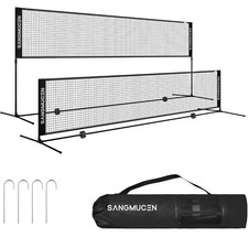 Black 3m Badminton Net Post