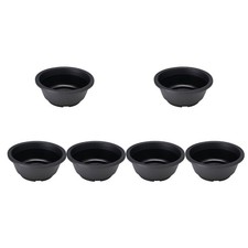 6 Pcs Shallow Plant Pot Pots Planters Plastic Flower Premium Material Flowerpot