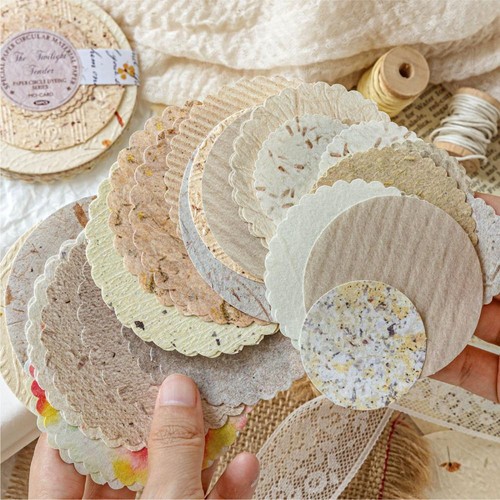 50pcs vintage circles doily - vintage,