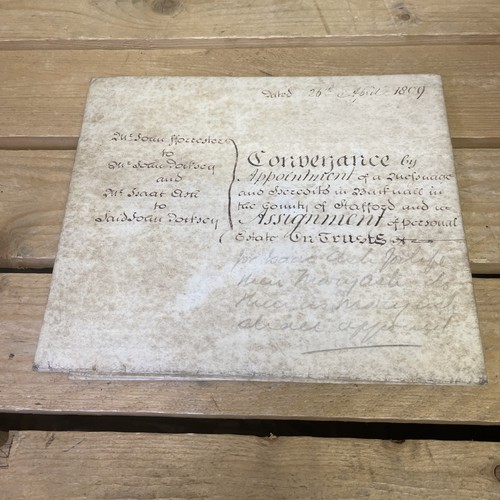 Old staffordshire document - old,