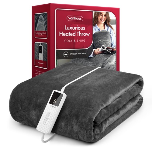 Vonhaus heated throw blanket - vonhaus,