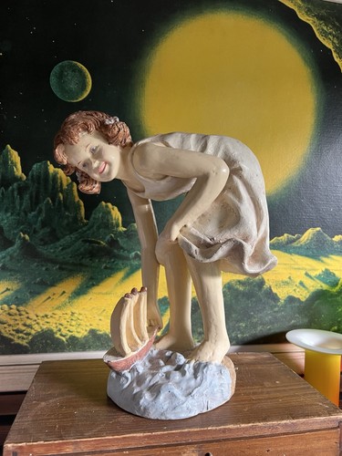 Vintage large pears soap girl - large,