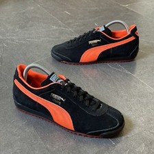 Vintage 1970s PUMA Tempo UK6 Made In West Germany Rare OG Black Orange Suede 70s