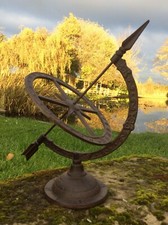 CAST IRON ARMILLARY SUNDIAL