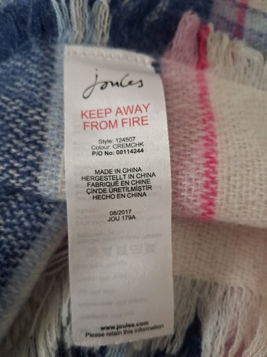 Joules oversize fluffy wrap