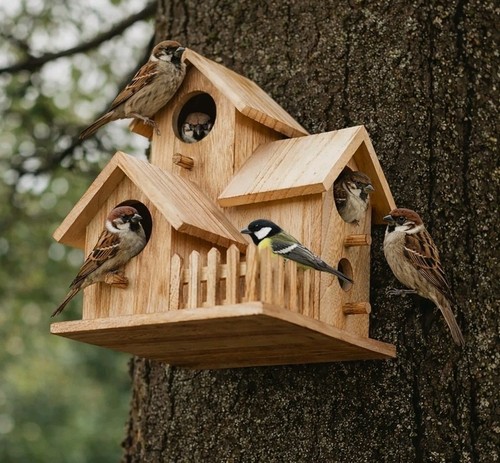 Garden bird house hanging - hanging, 3