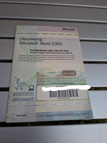 Microsoft word 2000 oem - oem, cd
