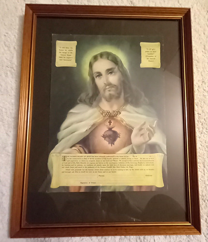 Framed sacred heart jesus - sacred,