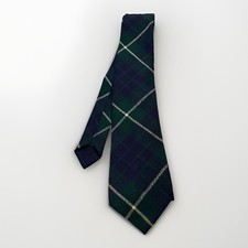 Hamilton Hunting Modern Scottish Tartan Tie 100% Pure New Wool Made in Scotland