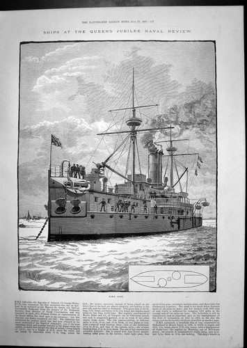 Old print ajax - old, h.m.s.