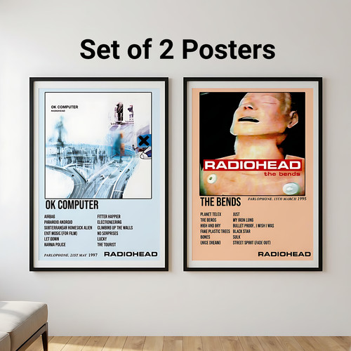 Radiohead poster set size - poster,