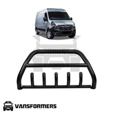 Vauxhall Movano 2010-2021 A-Bar Matte Black (Van Spoiler Bull Bar ) 