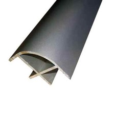 Black 15mm aluminium corner - black,