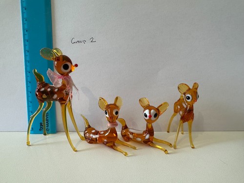 Vintage amber glass - glass, deer