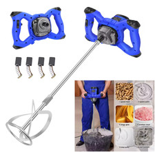 2600W Heavy Duty Handheld Cement Paddle Mixer 6-Speed Drill for Mortar & Plaster