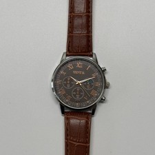 Geneva Wrist Watch Brown  Face