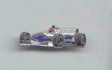Lapel pin of a badge classic WILLIAMS FORMULA 1 RACING CAR,  metal with enamel