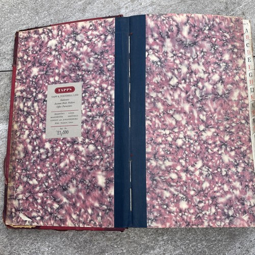 Vintage 1953 ledger business - ledger,