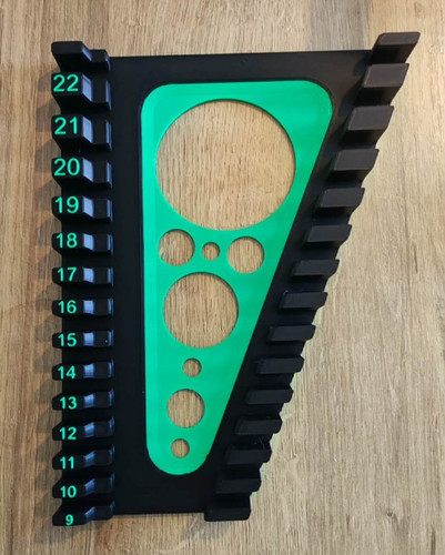 Shark teeth spanner - teeth, rack
