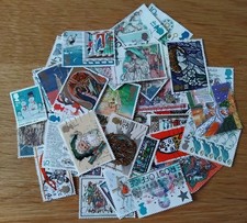 50 Christmas postage stamps Job Lot For Collectors,All different.