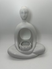 Genuine PartyLite Zen / Meditation Tealite White Candle Incense Holder