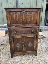 Vintage Oak Jaycee Cocktail Cabinet 