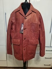 Timberland Men Leather Jacket Size XXL