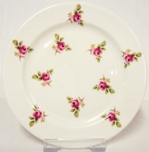 Rose bud plates - rose, fine