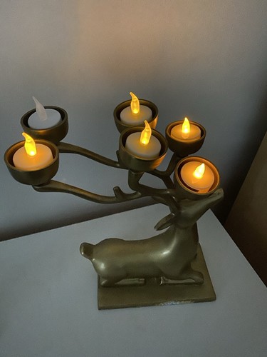 Reindeer deer brass christmas - brass,