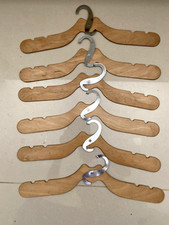 6x vintage folding wooden