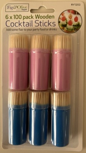 600 wooden cocktail sticks - cocktail,