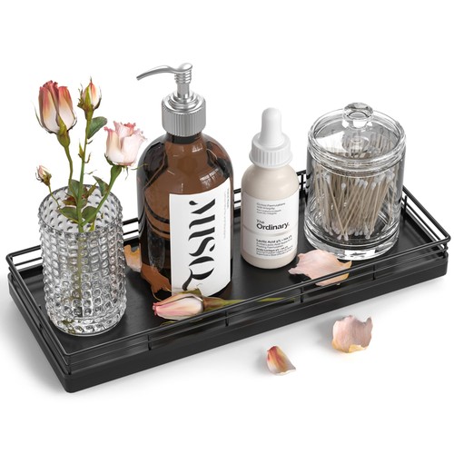 Bathroom tray for - counter,, oak