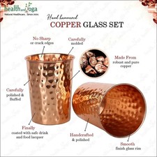 2 pcs 100% Copper Drinking