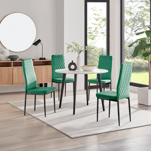 Koko 100cm round dining table - 100cm,