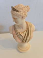 Vintage Decorative Artemisia Diana Bust, Greek Goddess Sculpture, Elegant  Myth