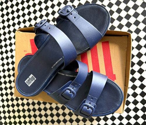 Fitflop gracie navy leather - navy,