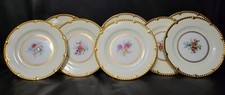 Paragon Golden Harvest Style Cabinet Plates Set Of 8 Bread Botanical Floral!